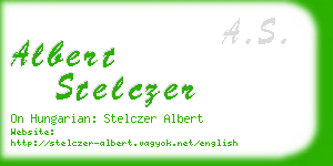 albert stelczer business card